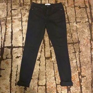 Black denim skinny jeans